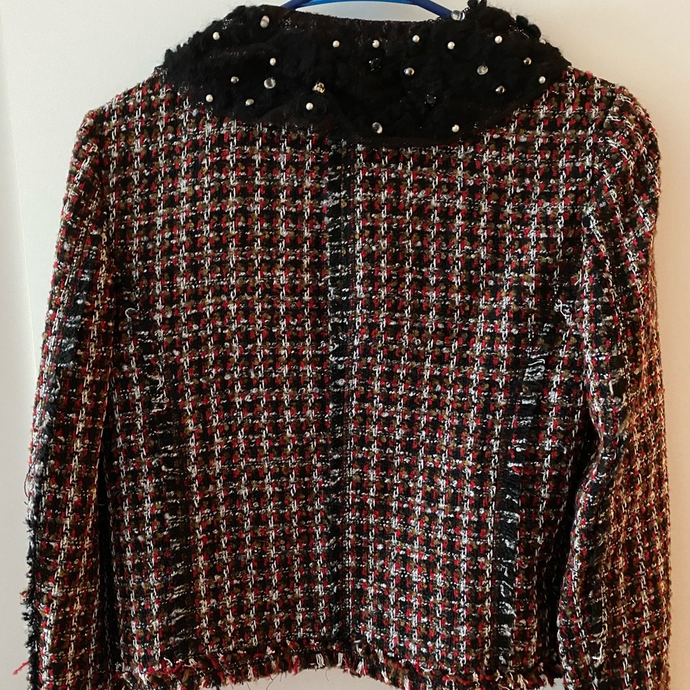 Red weave jacket - Picture 5 of 5